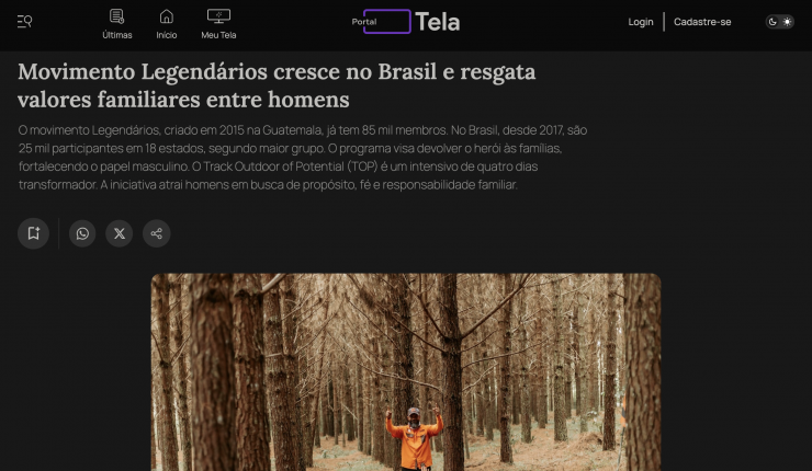 Movimento Legendários cresce no Brasil e resgata valores familiares